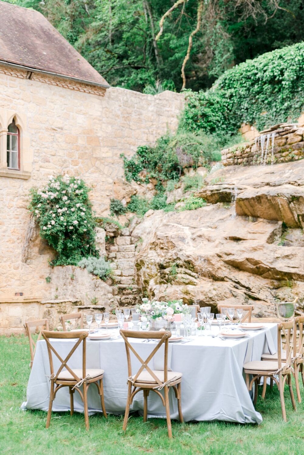 Rustic Wedding Table Chateau rouffillac