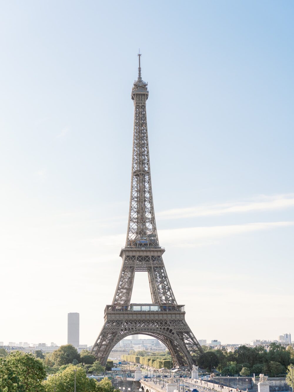 the eiffel tower view from trocadero