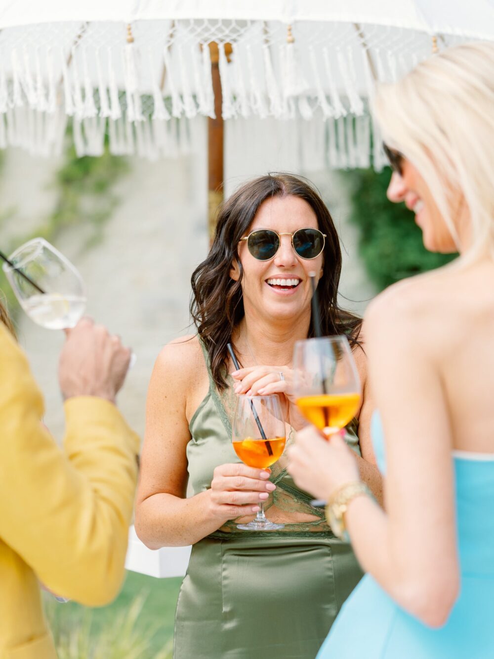 Guests with cocktails