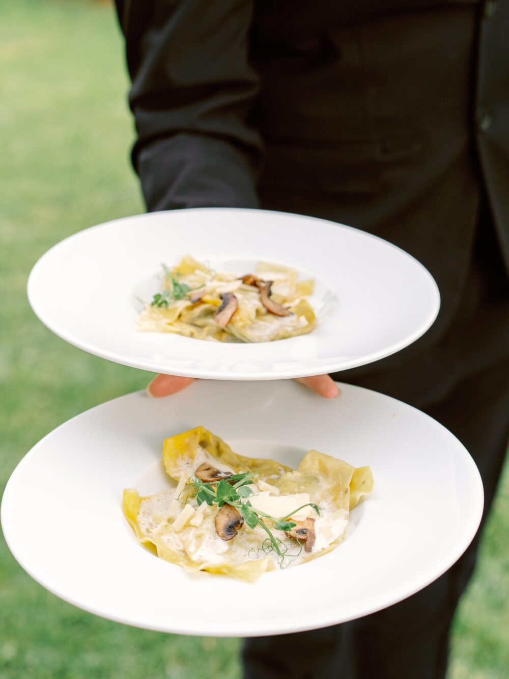 Wedding first course: ravioles