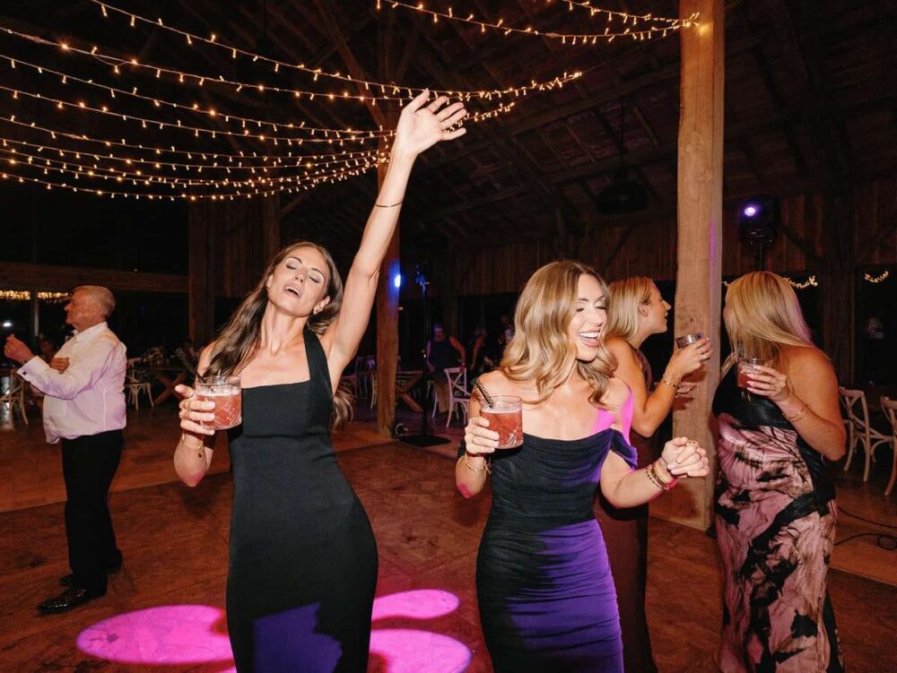 bridesmaids on the dancefloor