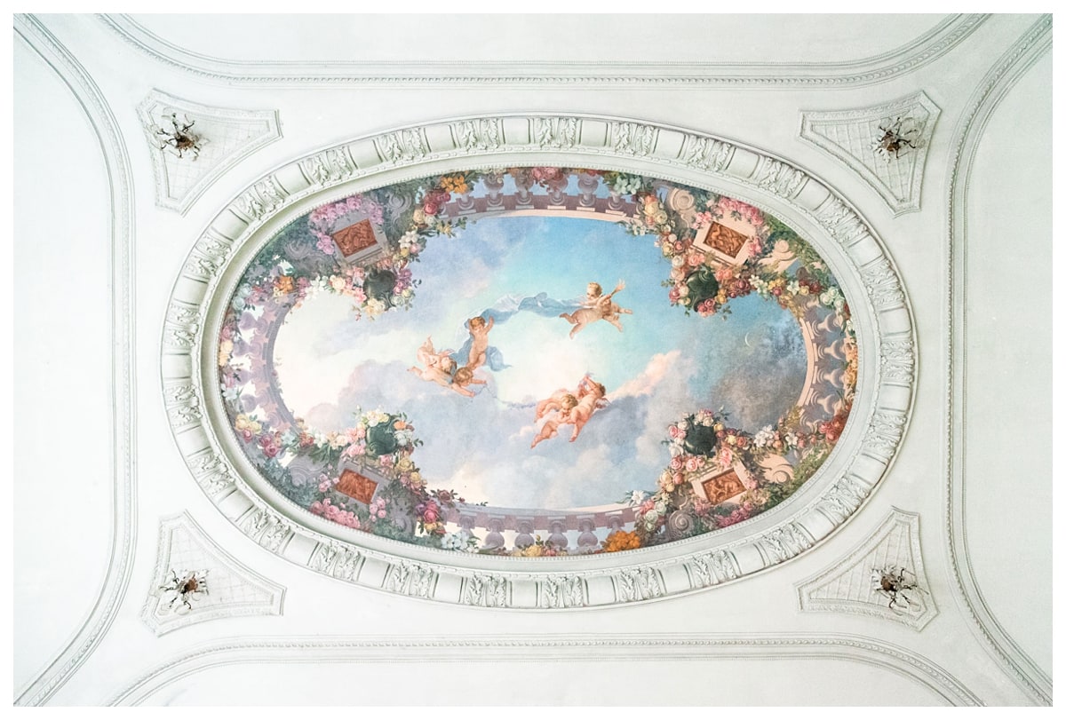 Plafond peint du Château du Repaire