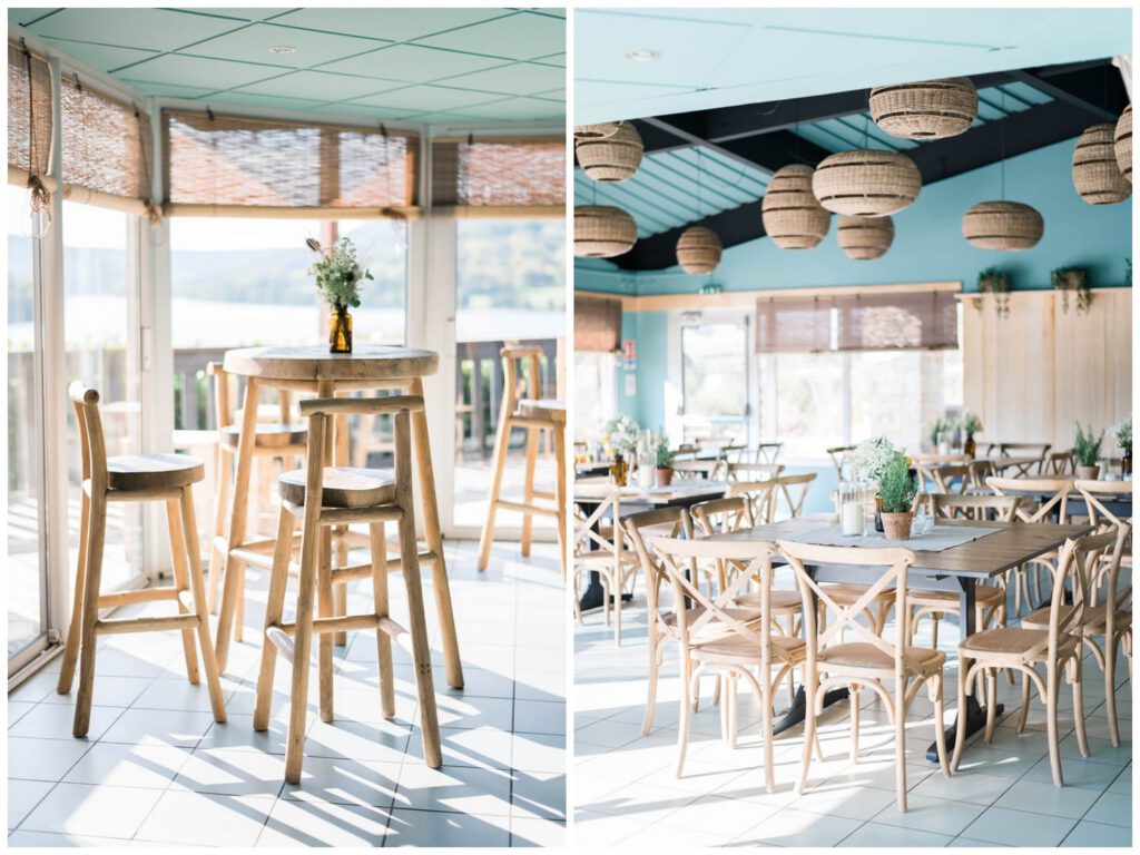 salle de réception mariage à fleur d'eau