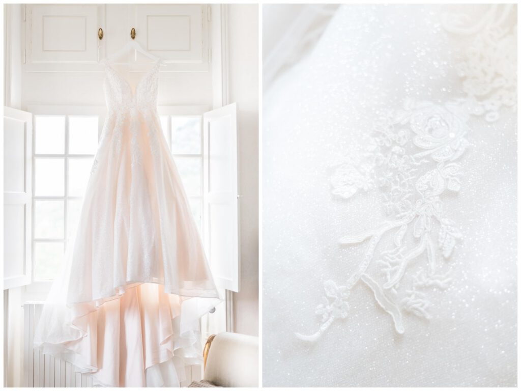 Robe de mariée pailletée
