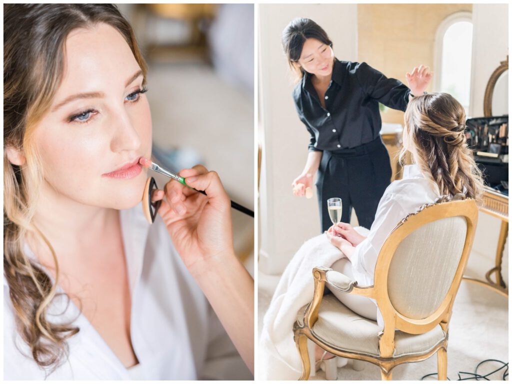 maquillage de la mariée