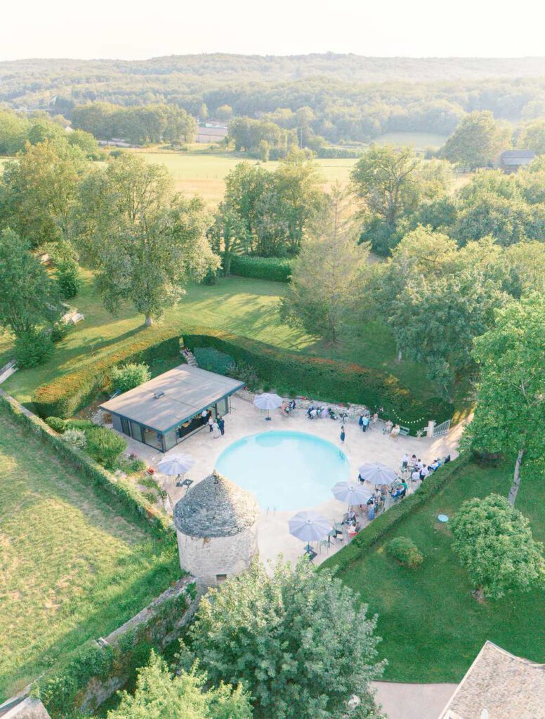 Domaine de la Fage vu du ciel