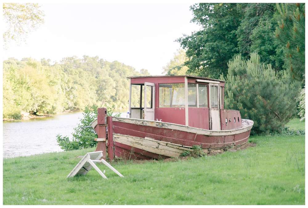 bateau au bord de la vienne