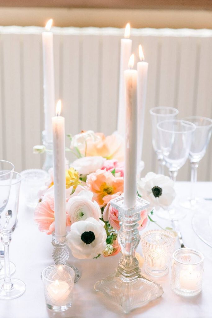 fleurs et bougies