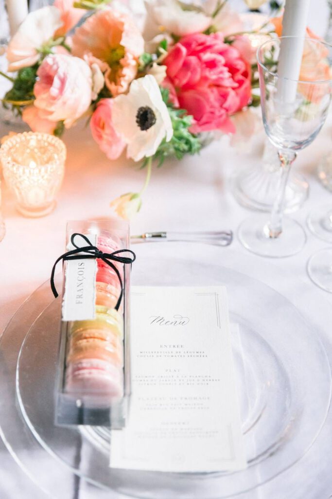 assiette de mariage