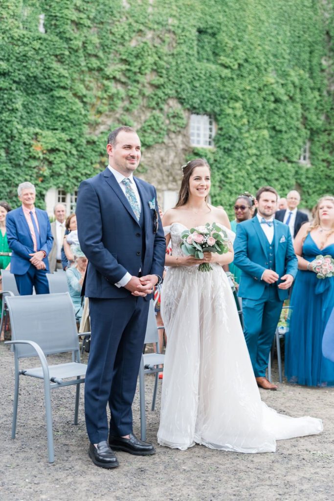 cérémonie laïque de mariage au château de Pompadour