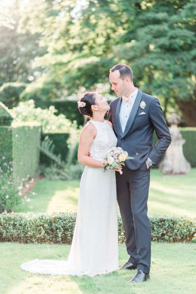 Portraits de mariage au Jardins du manoir d'Eyrignac