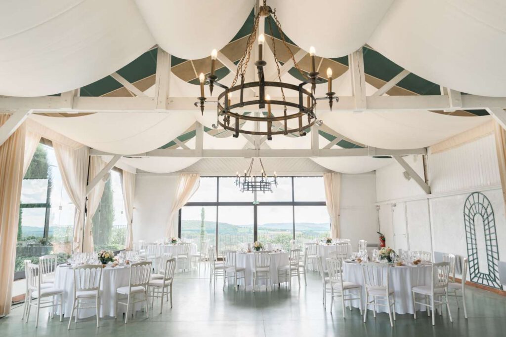 Salle de réception des Jardins du manoir d'Eyrignac