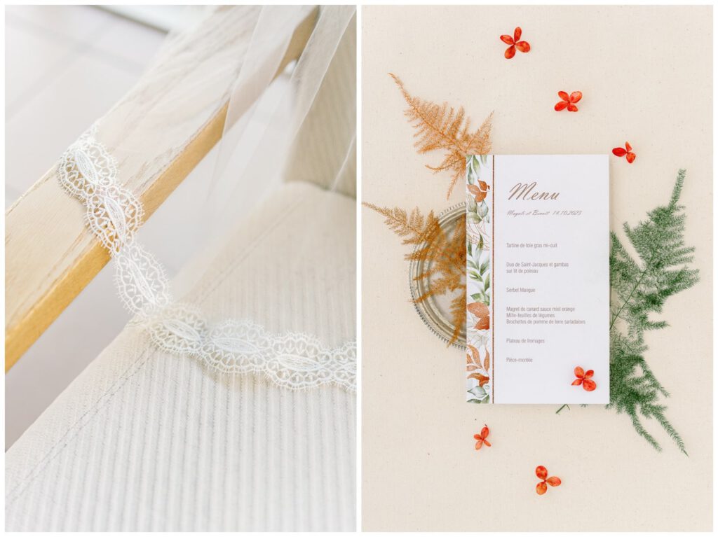 Invitations de mariage automnales