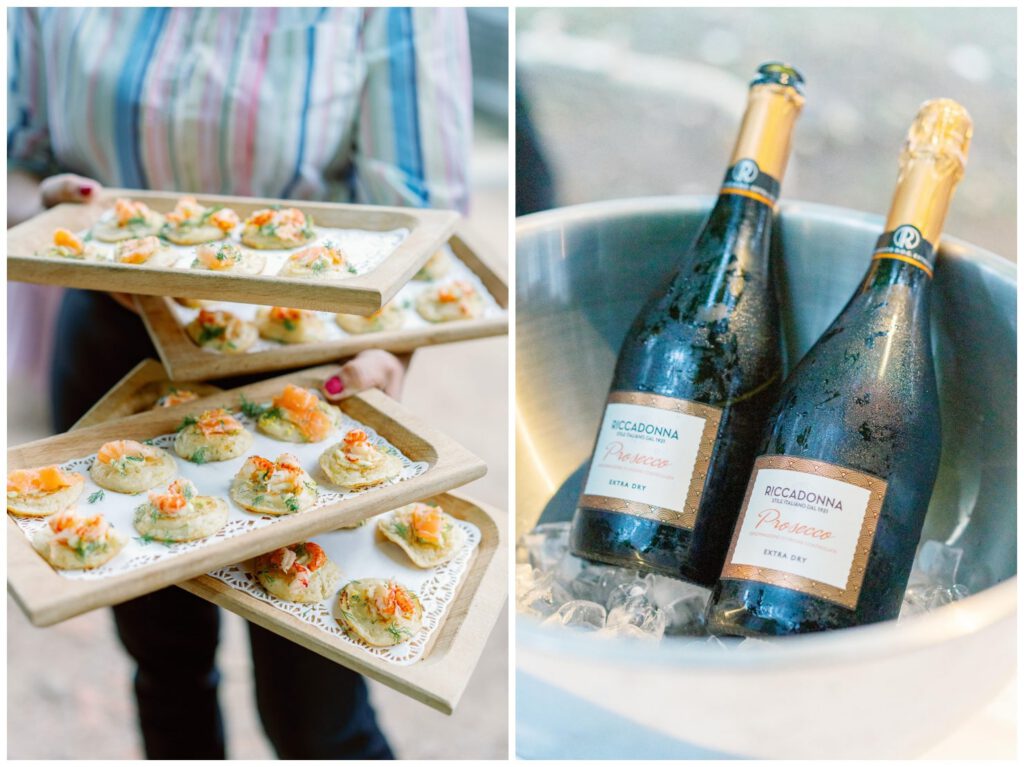 champagne et petits fours