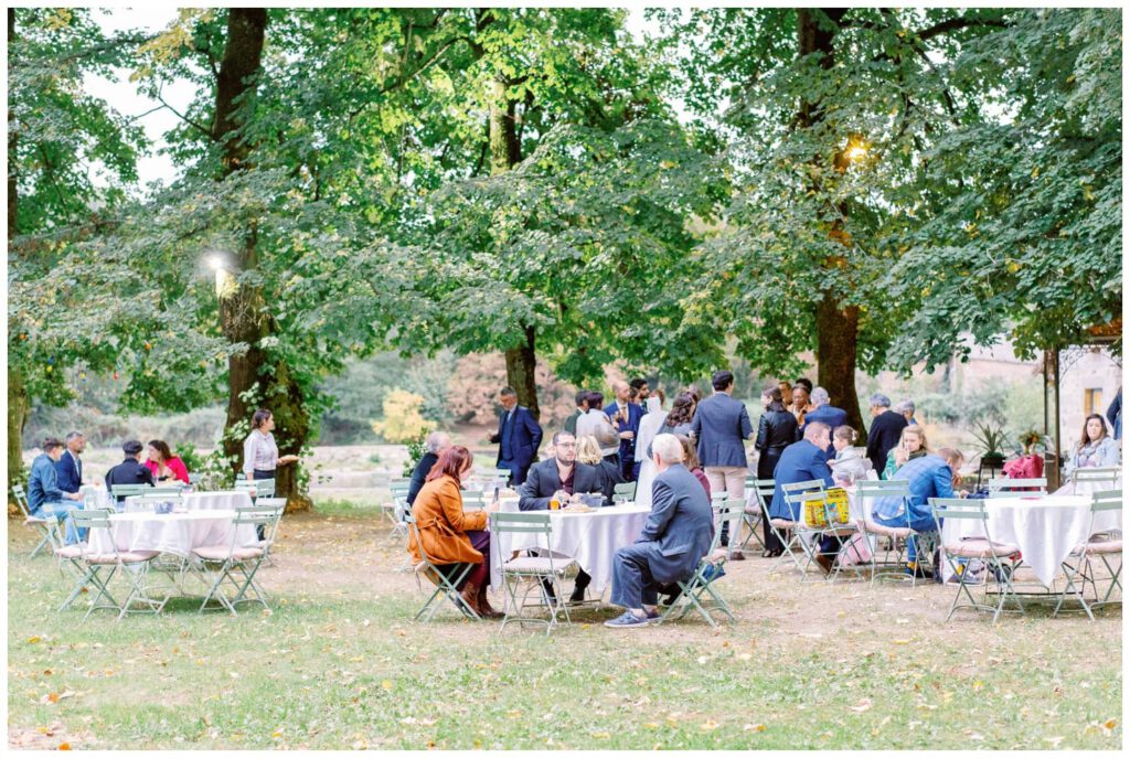 cocktail de mariage au Domaine du Poudrier