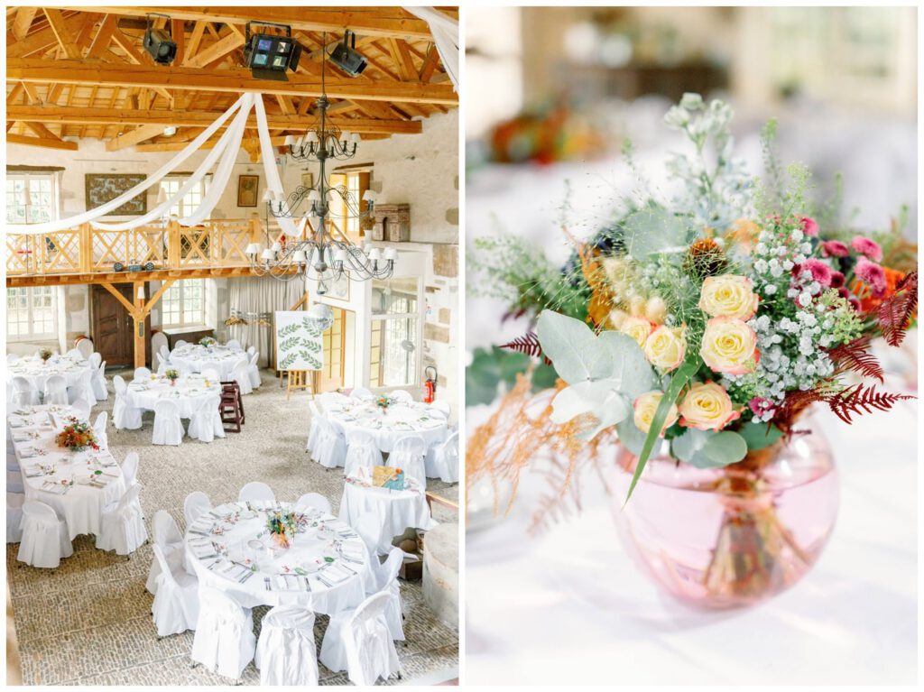salle de réception de mariage au Domaine du Poudrier