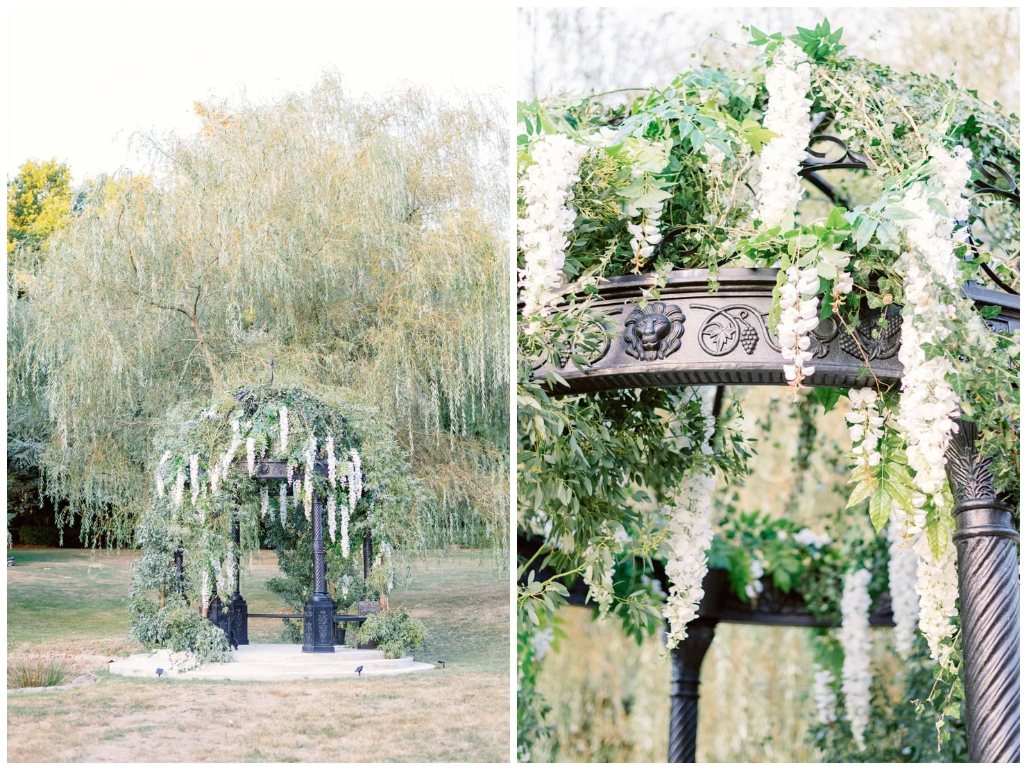 Gloriette couverte de fleurs