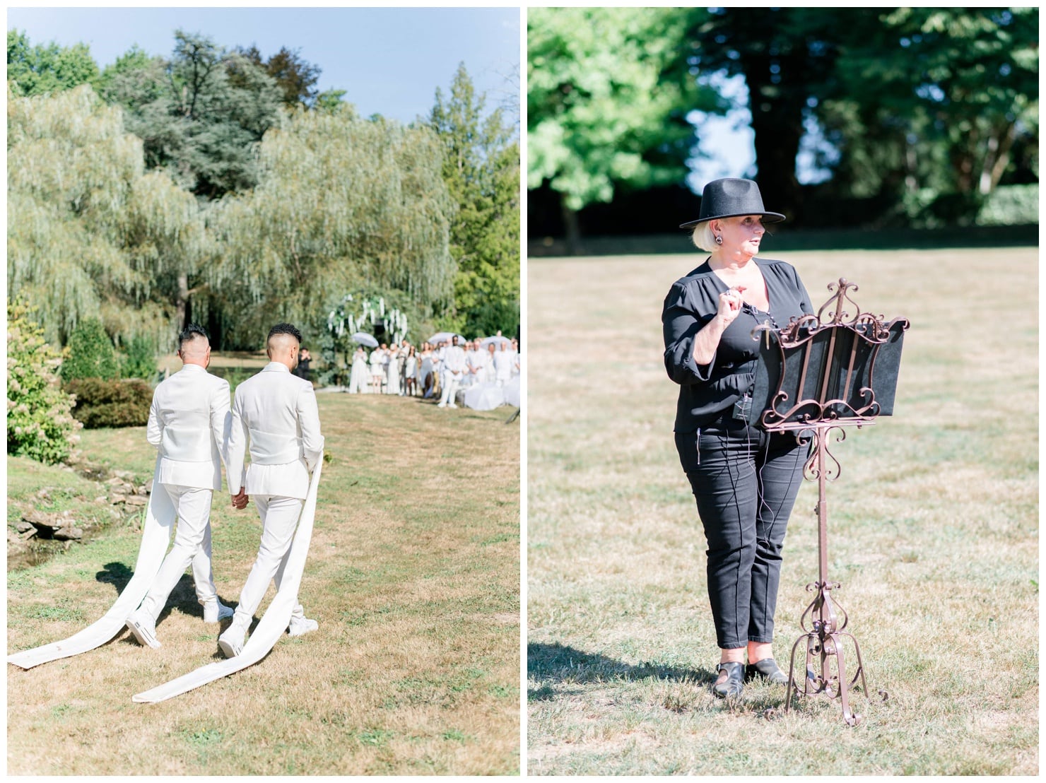 Cérémonie de mariage dans un château près de Limoges