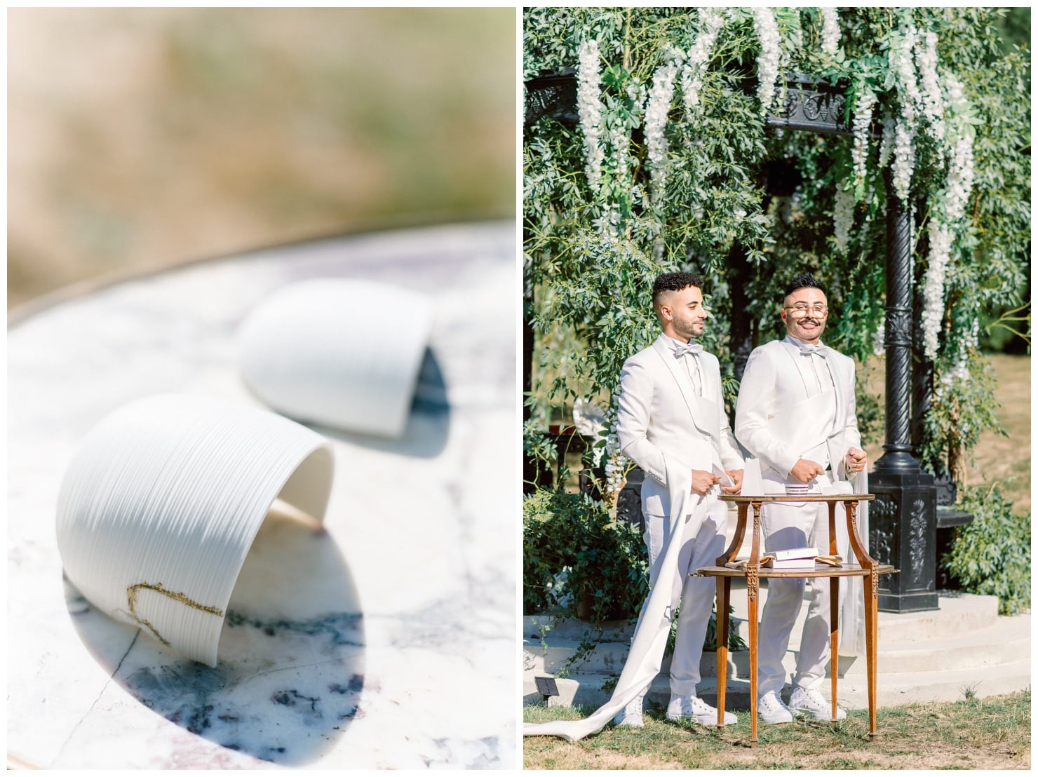 Cérémonie de mariage avec rituel Kintsugi