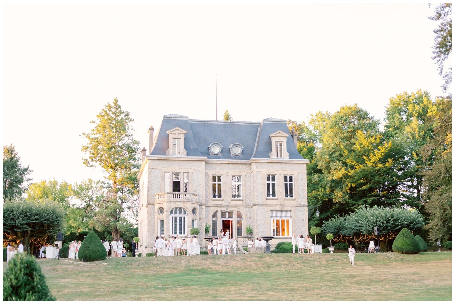 cocktail de mariage au château de landouge