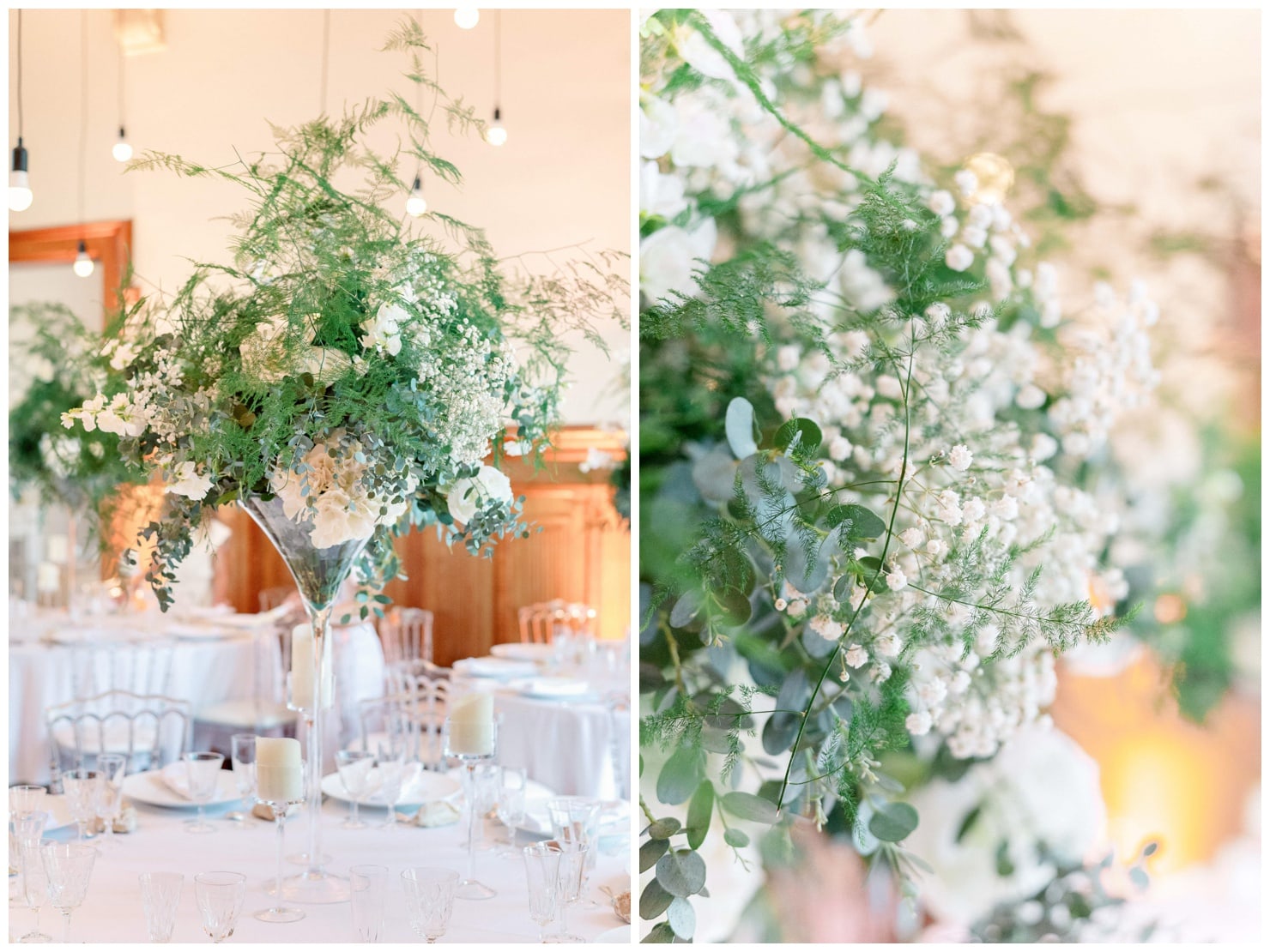 table de mariage fleurie