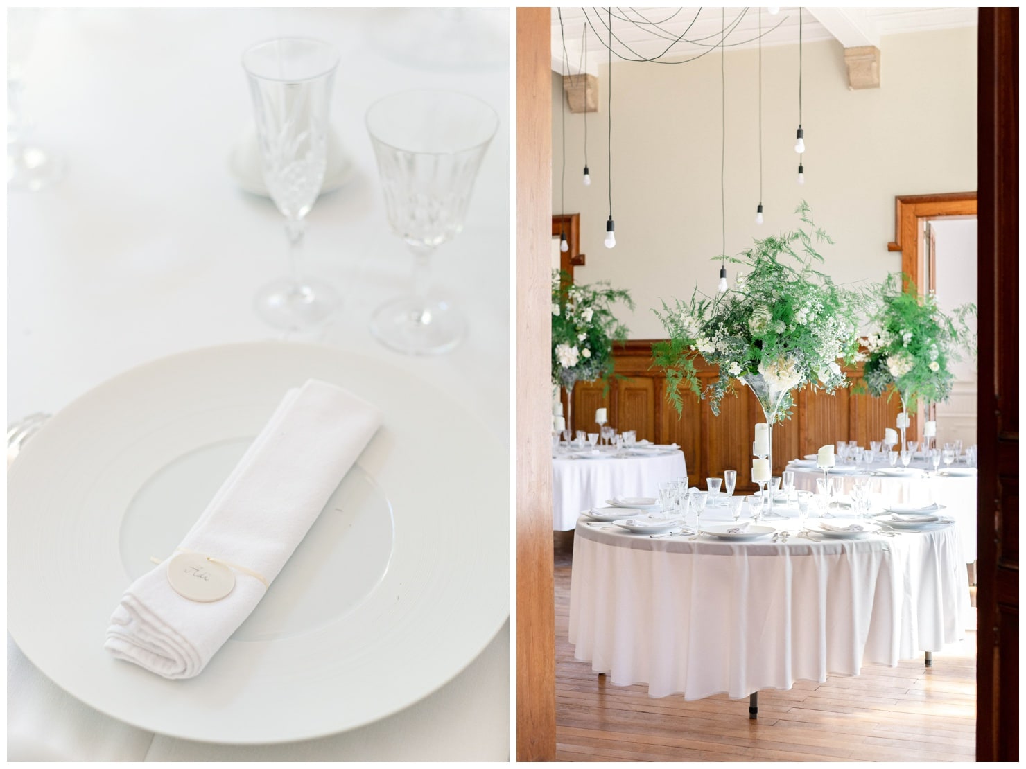 table de mariage fleurie
