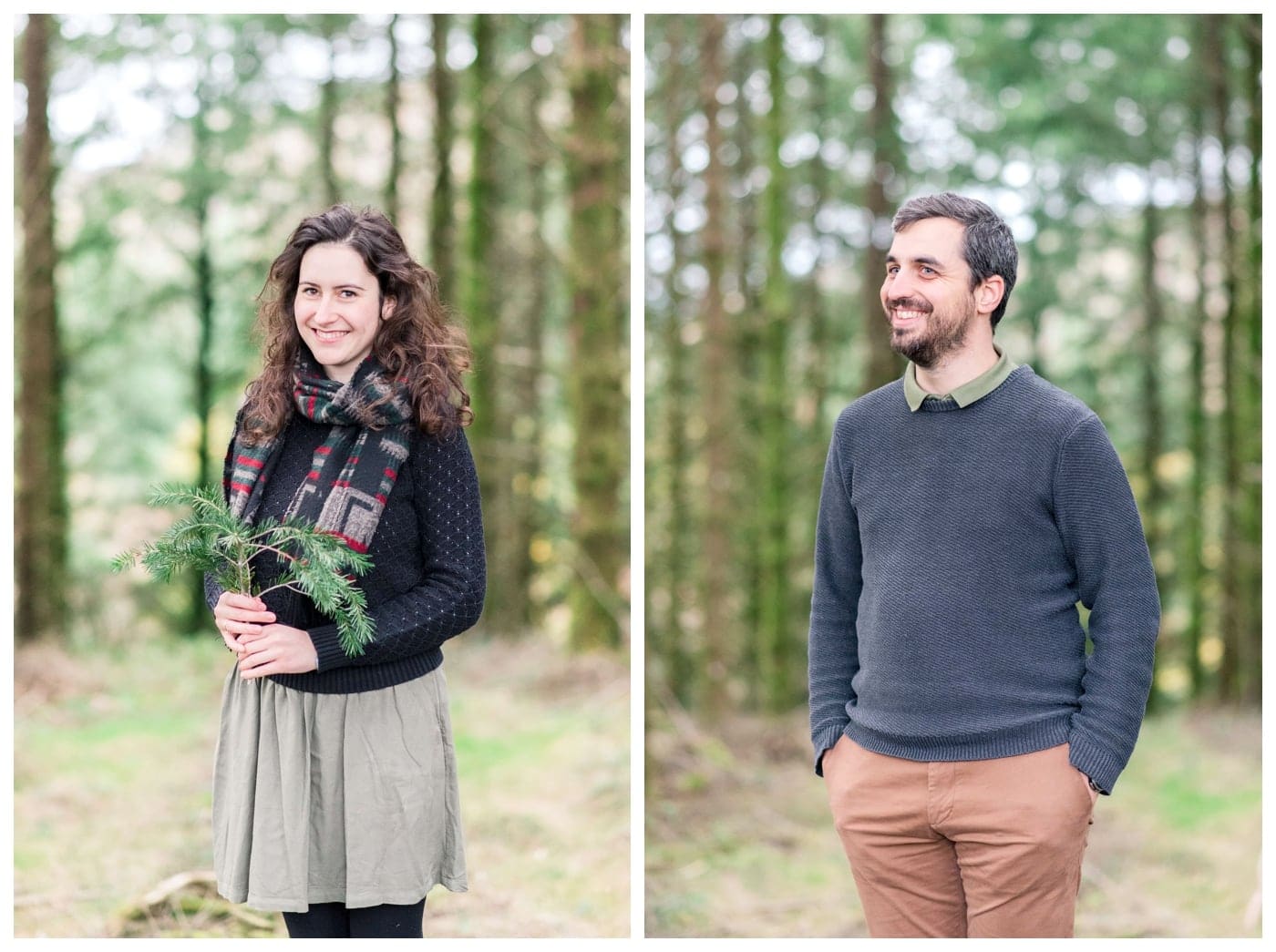 Photo de couple en forêt
