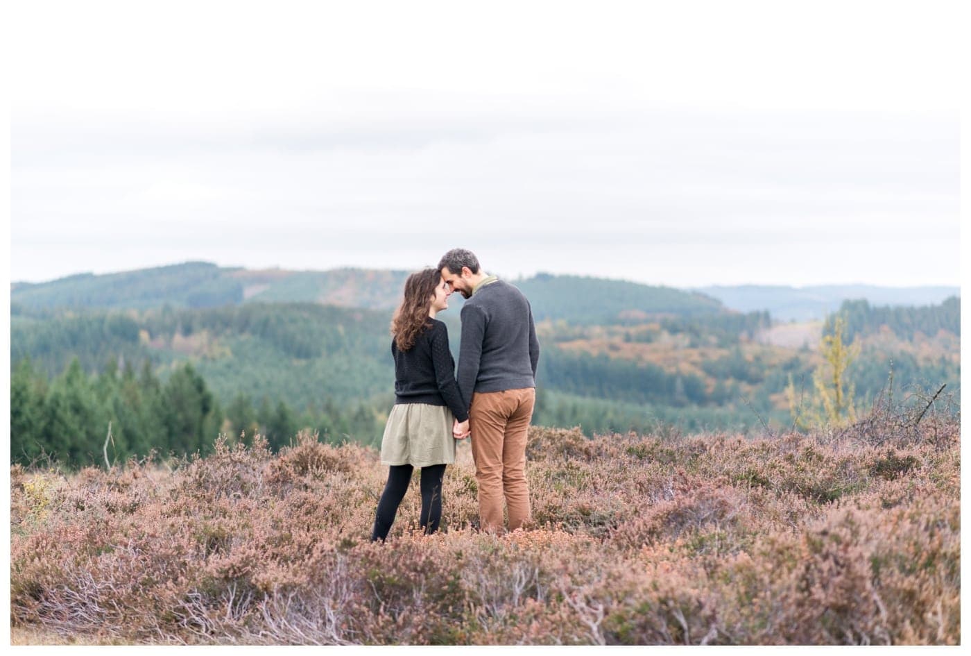 Photo de couple avec vue sur les monédières