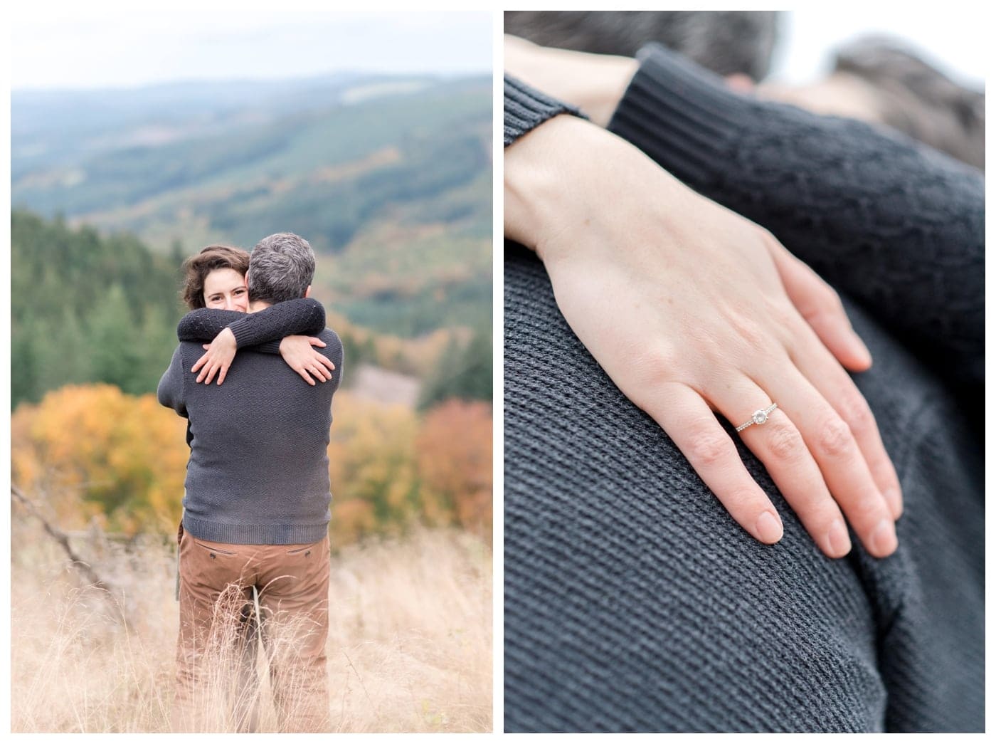 Photo de couple en automne