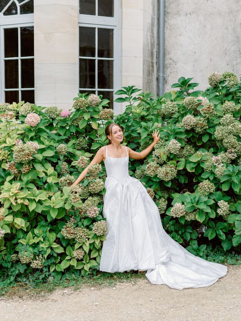 Bride in the flowers