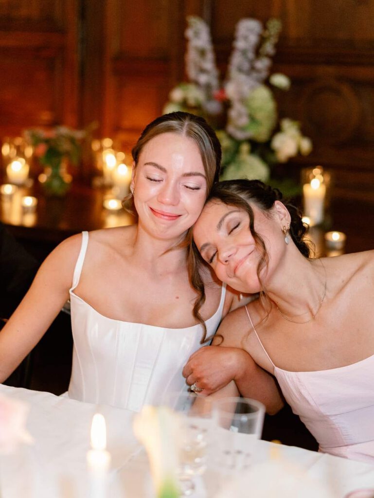 Bride and her sister