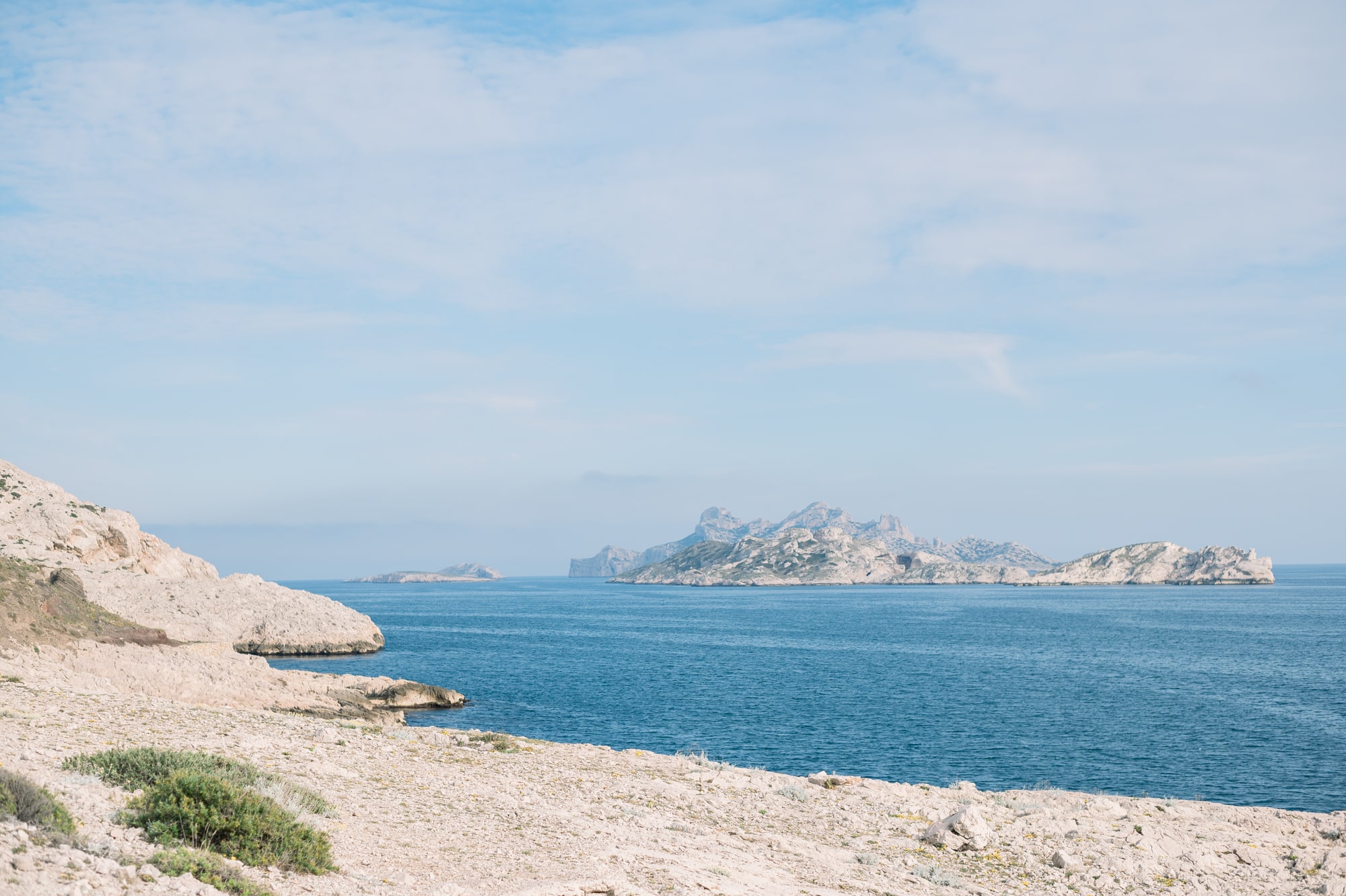 Vue sur la mer depuis marseille