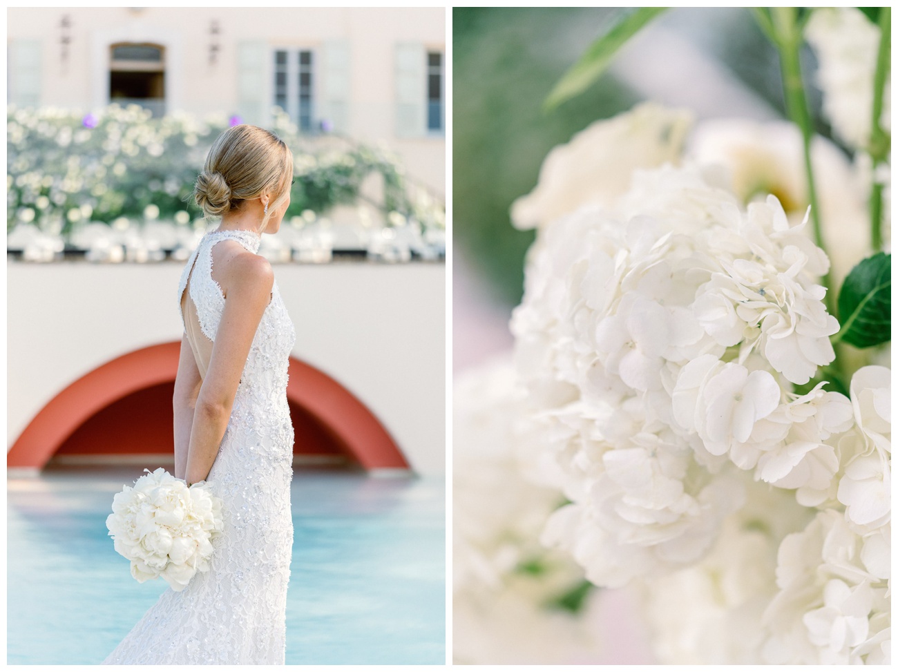 elegant white wedding at la Bastide du Roy
