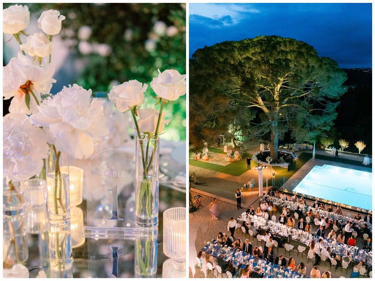 Bastide du Roy wedding dinner