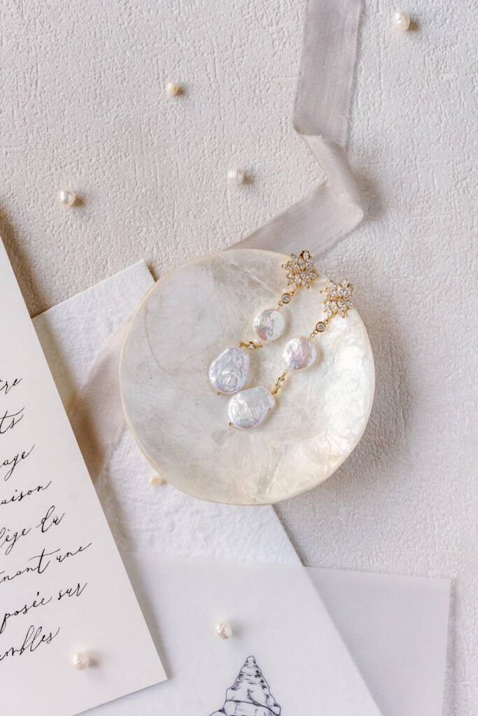 pearl bridal earrings