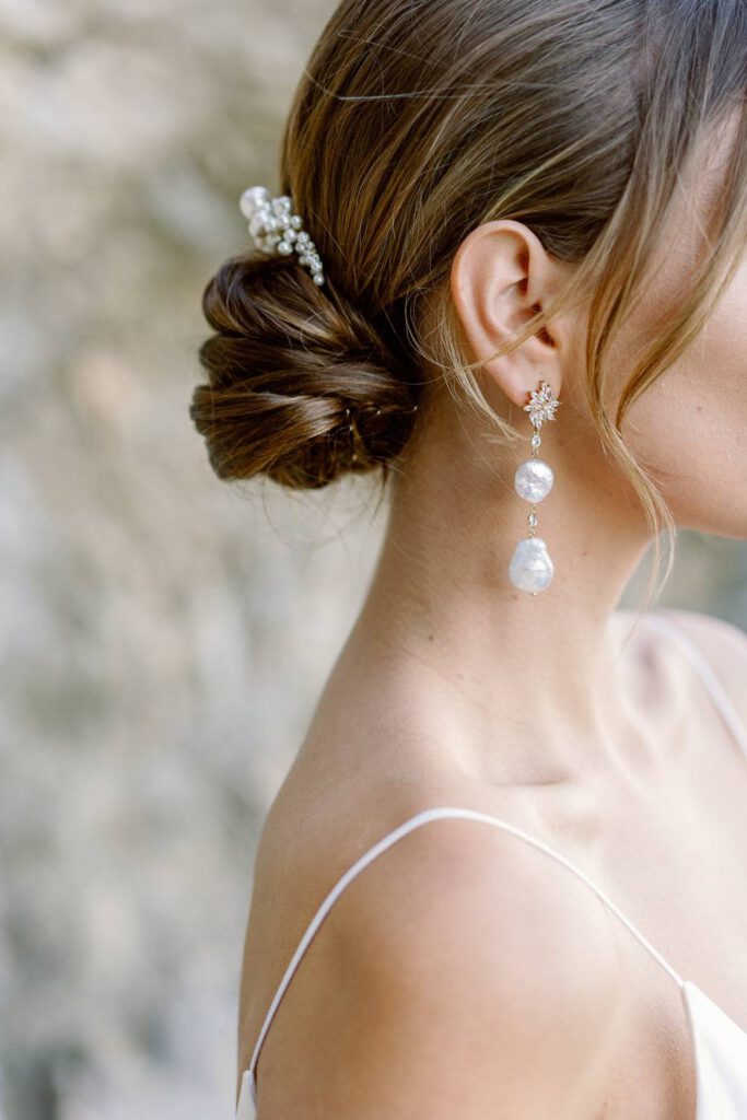 pearl bridal earrings