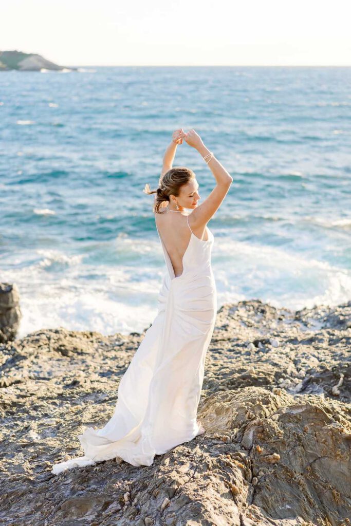 bride portrait at the beach