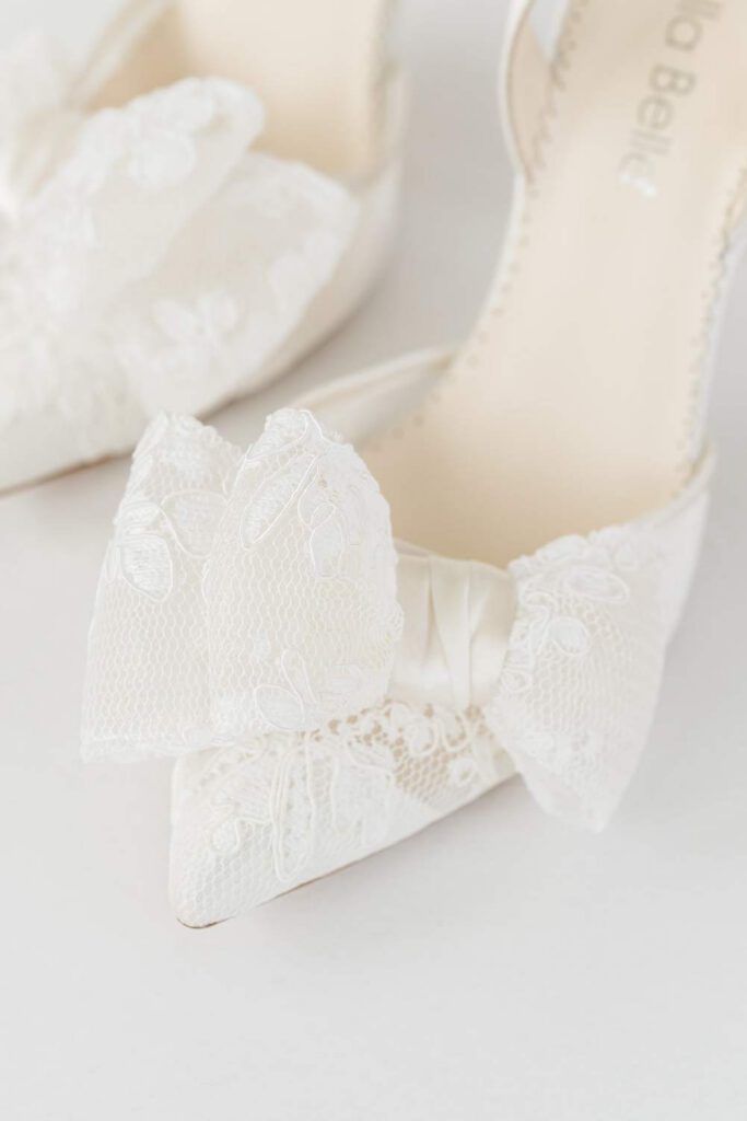 white wedding shoes Bella Belle