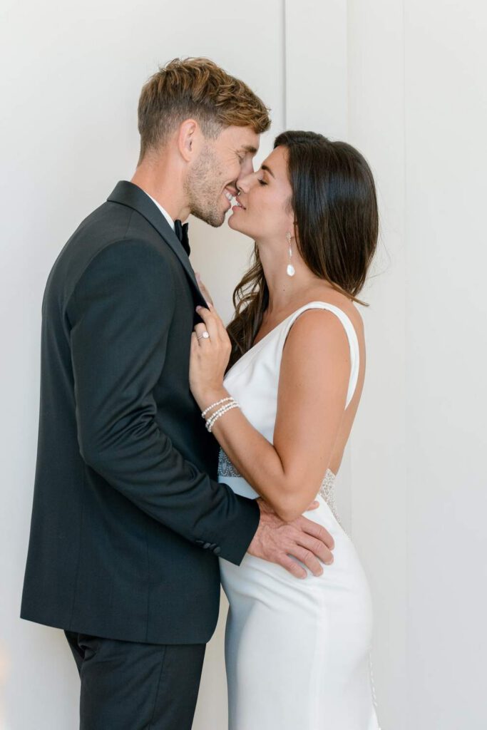 Bride and groom portrait