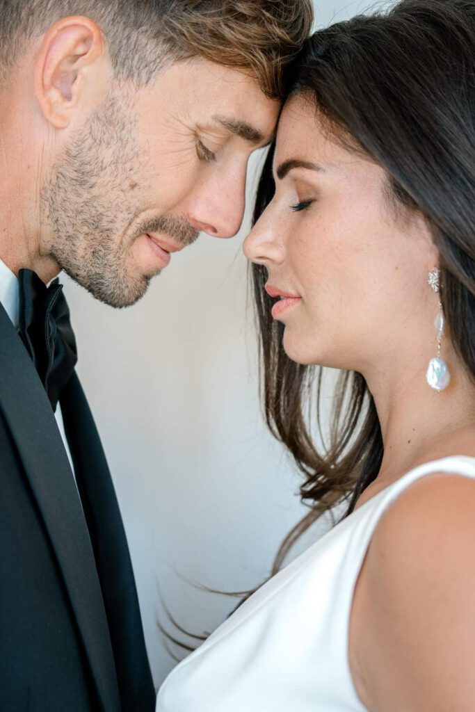 Bride and groom portrait