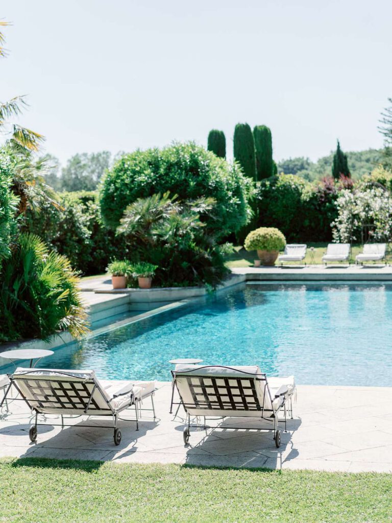 Swimming pool of Château de Fontarèches