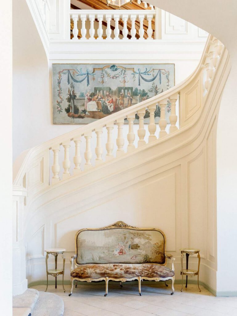 staircase of Château du Grand Lucé