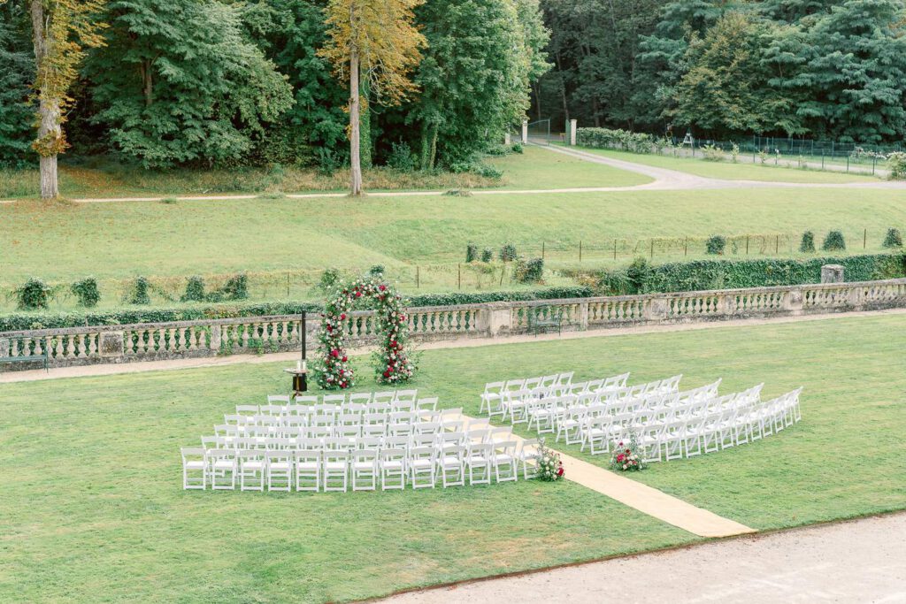 cérémonie de mariage au Château de Jalesnes
