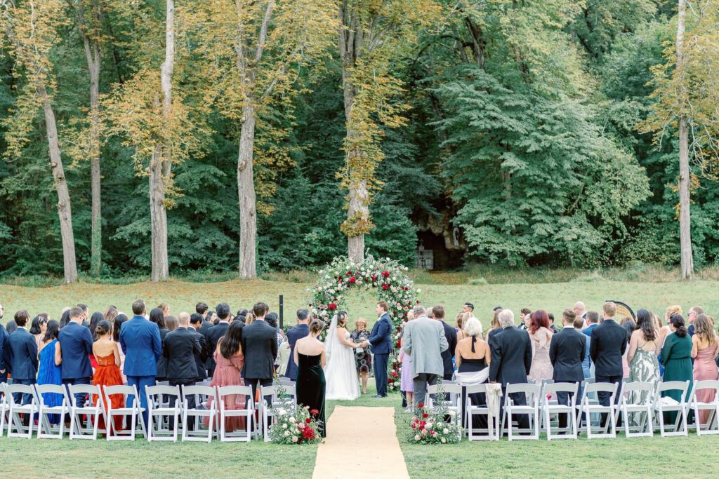cérémonie de mariage au Château de Jalesnes
