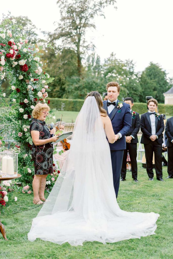 cérémonie de mariage au Château de Jalesnes