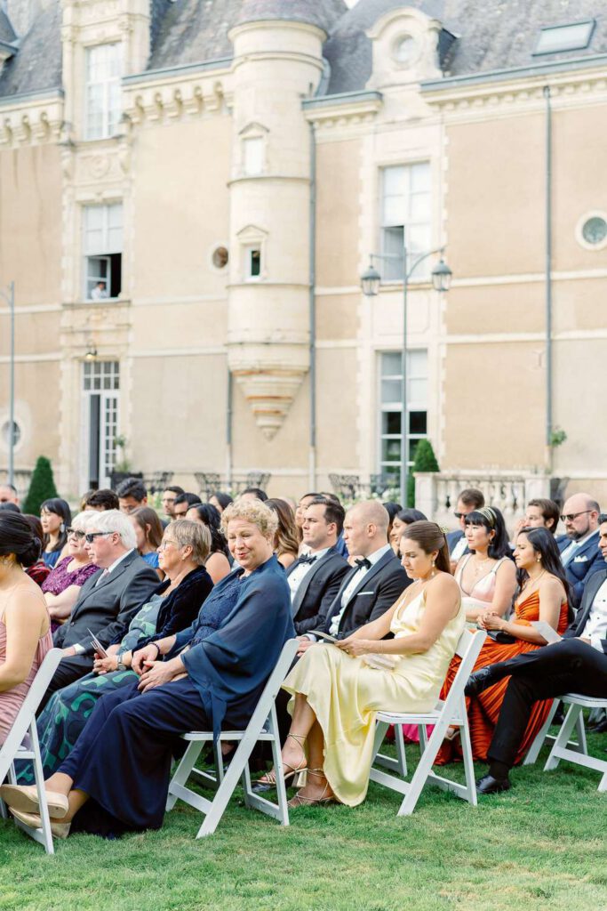 invités durant la cérémonie