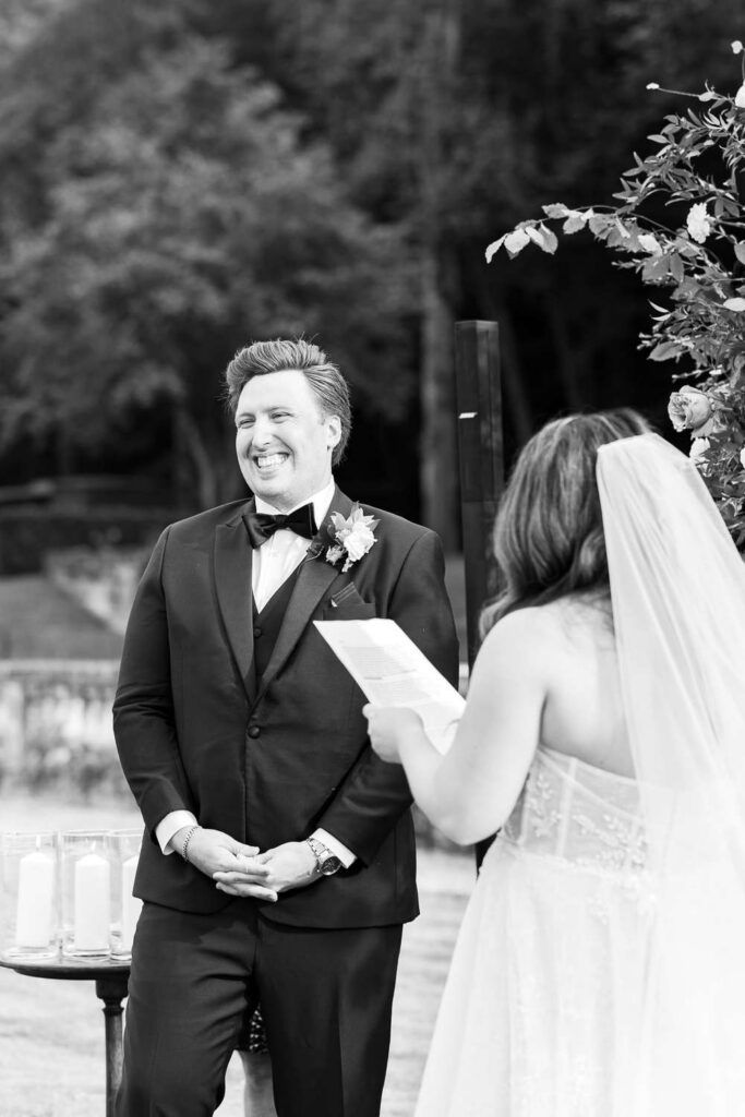 cérémonie de mariage au Château de Jalesnes