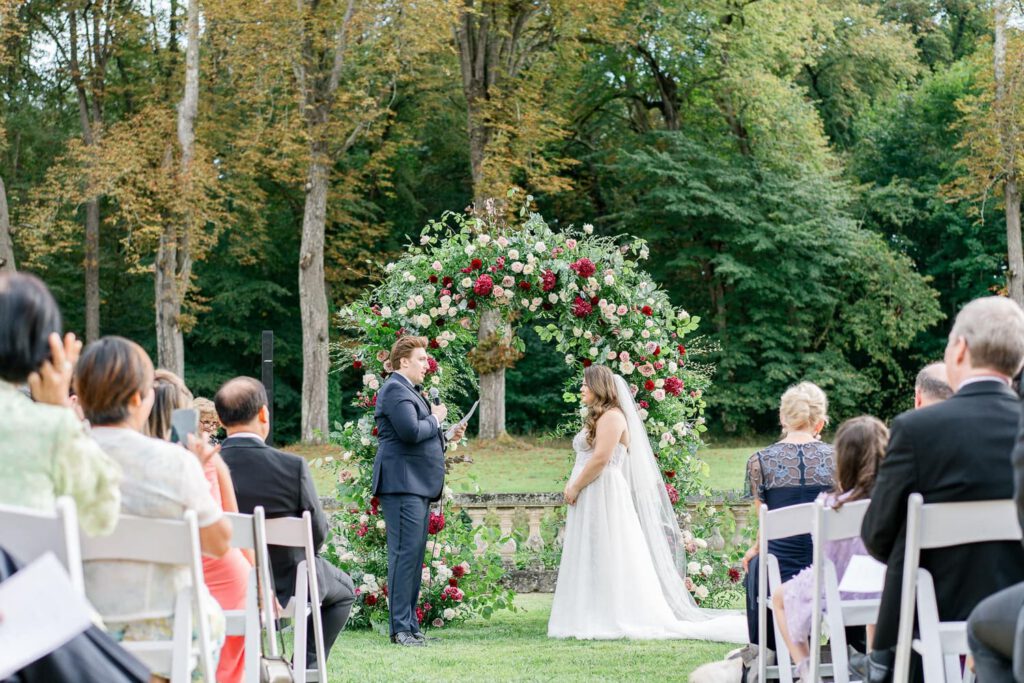 cérémonie de mariage au Château de Jalesnes
