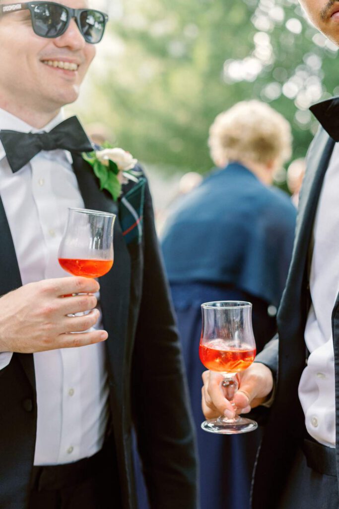 invités durant le cocktail