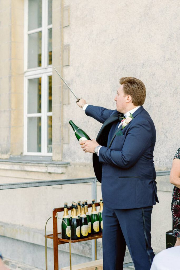 ouverture du champagne au sabre
